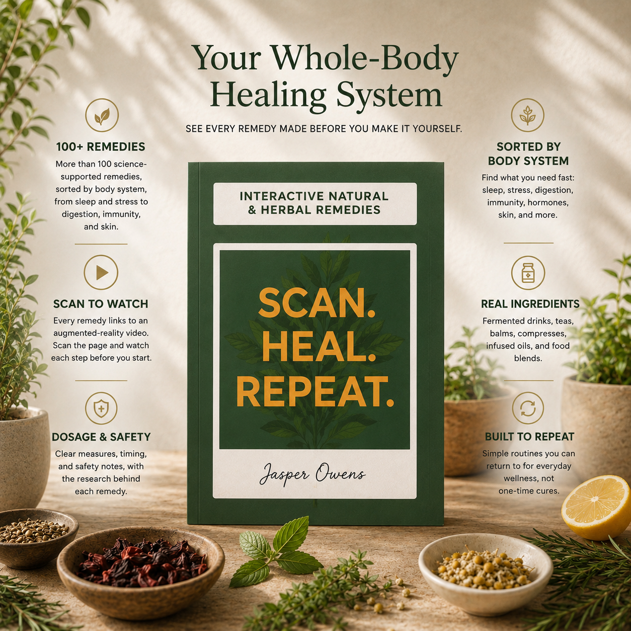 Scan. Heal. Repeat.: Interactive Natural & Herbal Remedies