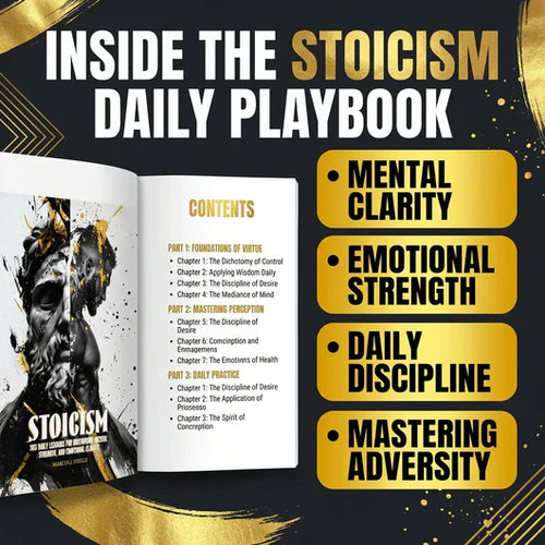Stoicism: 365 Daily Lessons for Motivation, Mental Strength